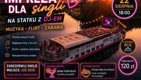 Rejs z potańcówką dla singli Rejs z potańcówką dla singli